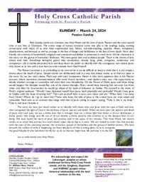 Bulletin for Passion Sunday