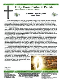 Bulletin for Easter Sunday