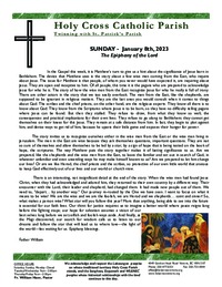 Bulletin for the Epiphany of the Lord